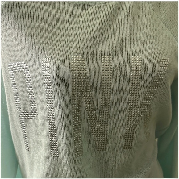 PINK Victoria's Secret Light Green Sweatshirt - Picture 2 of 6